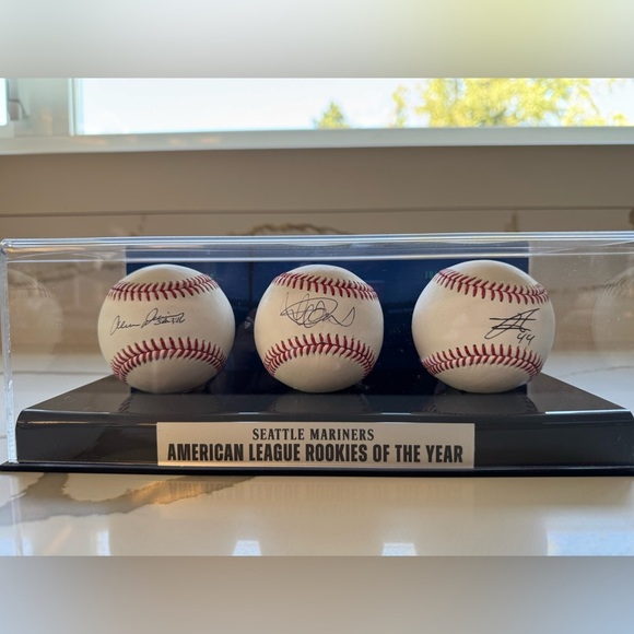 Robert D. Manfred Other - MLB baseballs signed - Alvin Davis, Julio Rodriguez, and Ichiro Suzuki
